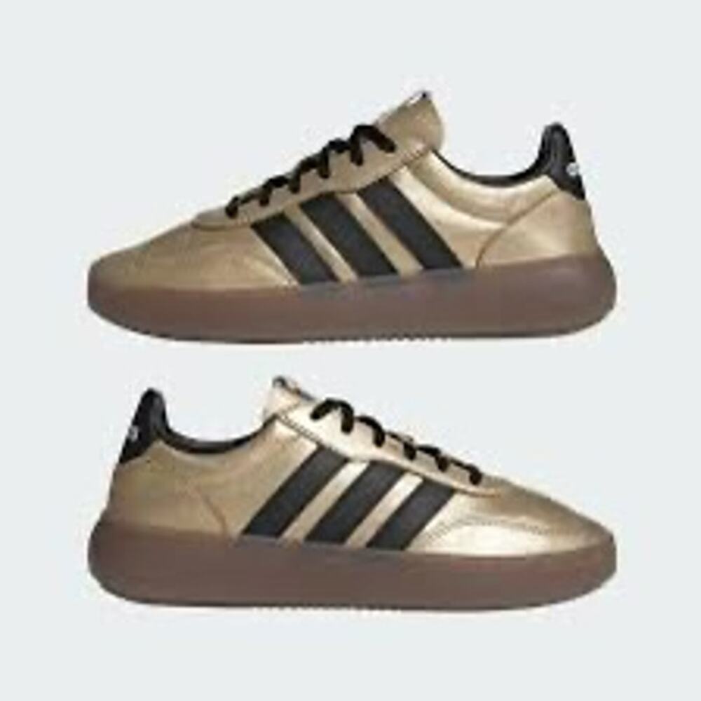 NWT Adidas Women's Barreda Decode Lux Metallic Gold/ Black Casual Sneakers 8.5